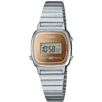 Reloj CASIO Vintage LA670WES-4A, correa de acero inox