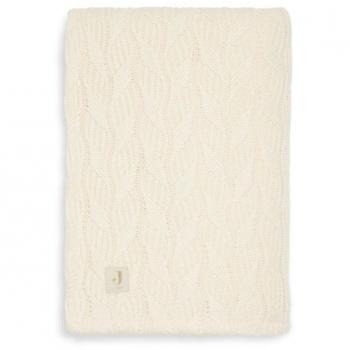 Couverture Spring Knit 75x100cm - Ivory/Coral fleece