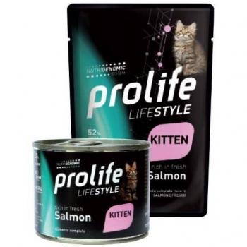 Prolife Life Style Salmone Fresco Cibo Umido Per Gattini Bustina 85g
