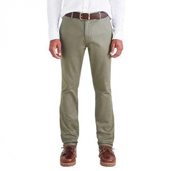 Chino Vert Cotton Skinny Classic