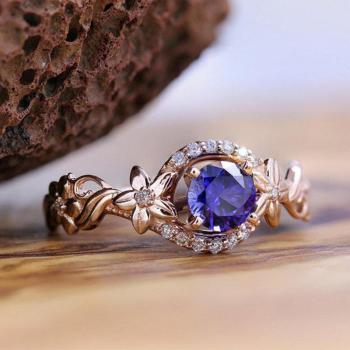 Korean Stylish Cute Little Cherry Flower Ring