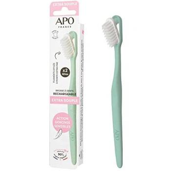 Cepillo de dientes recargable extra suave (1 mango + 2 cabezales) - APO