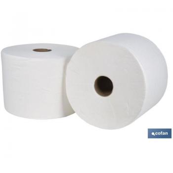 Secamanos Doble Capa Ultra Absorbente 20 g/m² – Bobina de 250 m (Cofan)