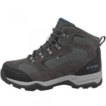 Hi-Tec Storm Wide Fit Men's Boots - Charcoal/Grey/Majolica Blue - Size UK 7