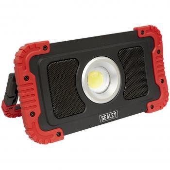 Sealey Rechargeable Worklight Speaker | Wireless Speaker & Powerba