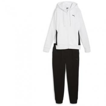 Puma Classic Hooded FL Damen Shirt - Weiß - M