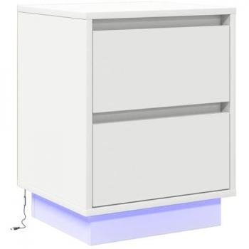 Cabinet de Nuit Moderne avec Éclairage LED 39 x 34,5 x 50 cm