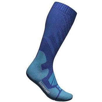 Bauerfeind Sport-Merino-Kompressionsstrümpfe für Männer – Blau, Größe 38-41
