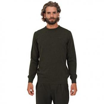 Barbour Maglia da Uomo in Lambswool Verde - MKN0345 S