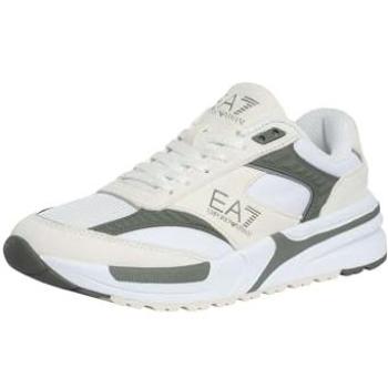 Sneakers en cuir blanc EA7
