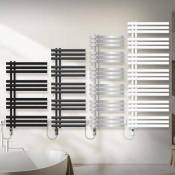 Radiador de Baño Iron‑Em Blanco 60×160 cm con Soporte para Toallas
