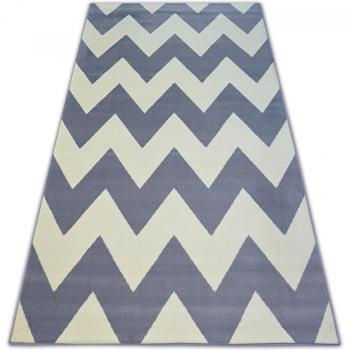RUGSX Zigzag Grey Carpet 140x190 cm