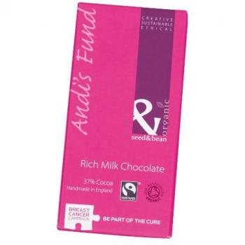 Organic Seed & Bean Milk Chocolate Bar 37% 75g (10×75g)