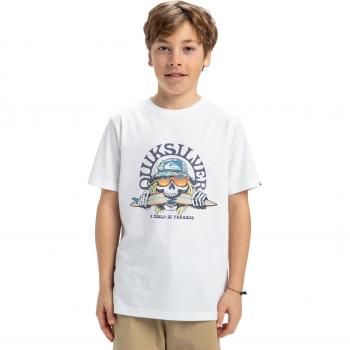 T-shirt enfant Quiksilver Ev Skull Feast couleur blanche
