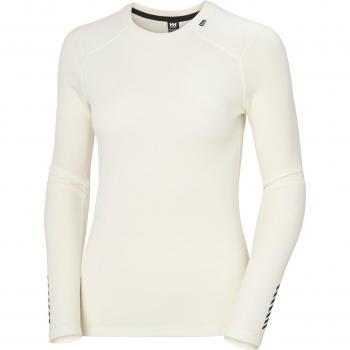 Camiseta Térmica Helly Hansen Lifa Merino Mujer Manga Larga Blanca (L)