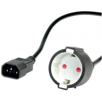 Value 19.99.1117 Kaltgeräte Adapterkabel Schwarz 0.30 m