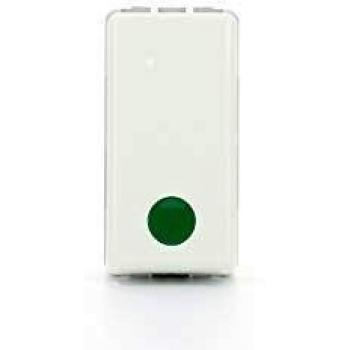 Gewiss GW20518 pulsante 2 poli NA 10A a tirante bianco