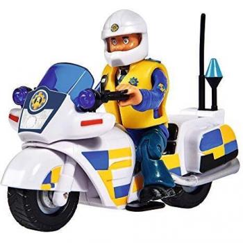 Simba 109251092 Sam Polizei Motorrad mit Figur