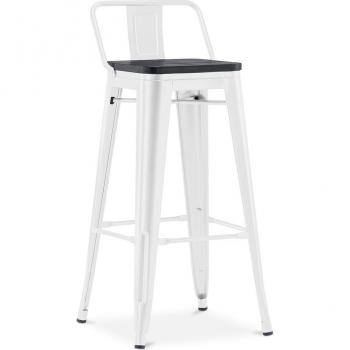 Stylix Wooden & Steel Bar Stool - 76cm Height