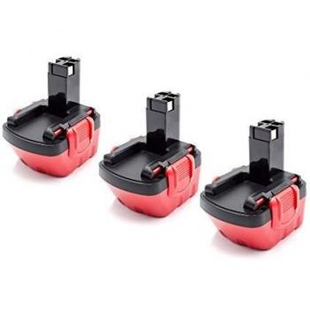 Pack de 3 Baterías 12 V para Bosch PSR-12VE – 1500 mAh NiMH