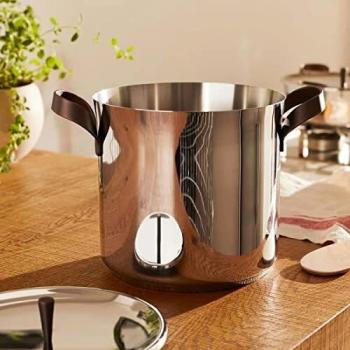 Pentola Alessi Edo PU100/20 Acqua PVD Marrone