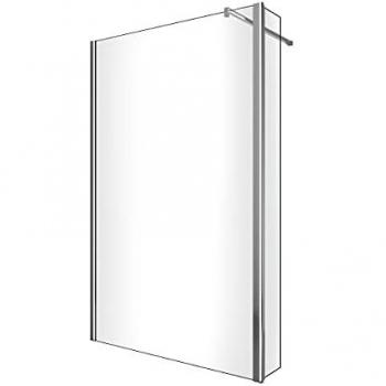 Parete Doccia Walk-In Mobile con Anta e Paraspruzzi Vetro Temperato 8 mm – Altezza 200 cm, Larghezza 100 cm (Lastra) + 30 cm Anno di Montaggio