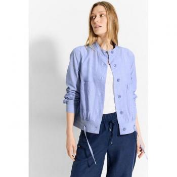 Cecil Damen Kurzjacke XL Blau Baumwolle