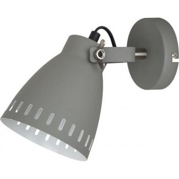 Lampada da Parete Industria Grigio Satinato 1 Luce - Italux Franklin