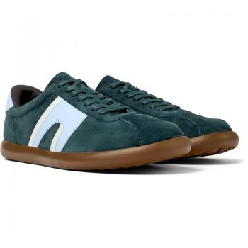 Camper Pelotas Soller - Sneakers en cuir lisse pour homme vert d'eau, taille 40