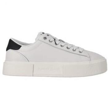 Scarpe Tommy Jeans Foxing Flatform bianco beige donna - 37