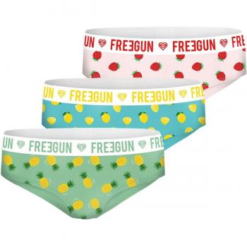 Boxer bambina in cotone fruttato Freegun (confezione da 3)