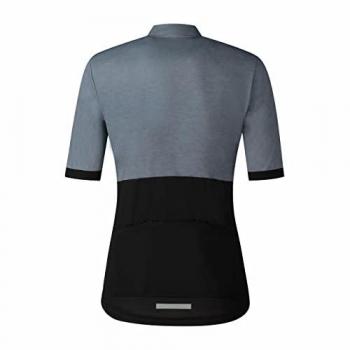 Maglia Shimano Element manica corta grigio nero donna - M