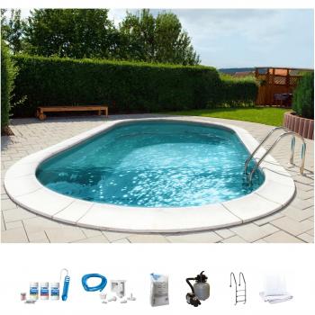 Ovalpool BWT my POOL PREMIUM mit grauer Innenfolie, 120 cm Höhe