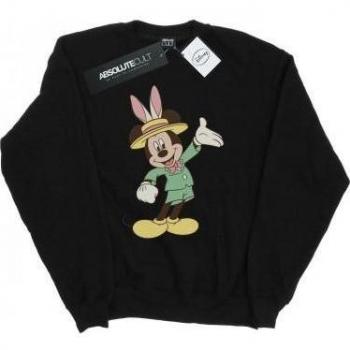 Disney Men's Mickey Mouse Easter Bunny Sweatshirt Medium White