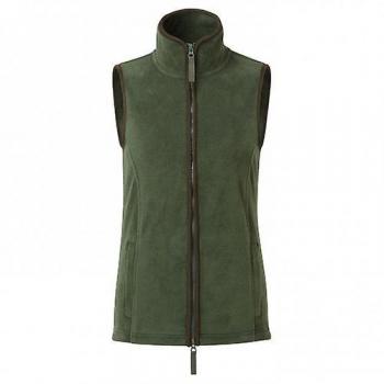 Premier Ladies Artisan Fleece Gilet (Navy/Brown) - Size X-Small