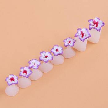 Separador de dedos para pies de silicona suave, 8 unidades