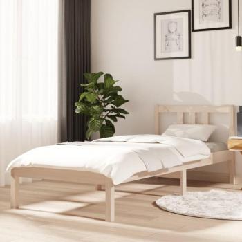 Struttura Letto in Legno Massello 75x190 cm