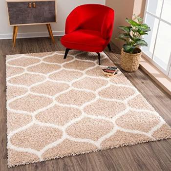 Sanat Hochflor-Teppich Madrid, rechteckig, 30 mm, Wohnzimmer, Langflor, Shaggy Teppich