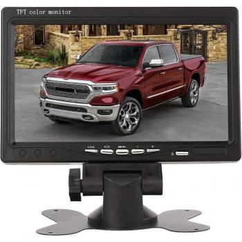 Pantalla TFT de 7 pulgadas para coche, monitor de vídeo PAL/NTSC bidireccional, cámara vigilancia hogar