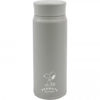 PEANUTS Snoopy Gray Stainless Steel Bottle