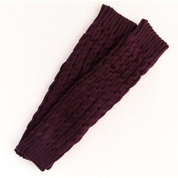 Chaussettes haute mi-longue unies en tricot