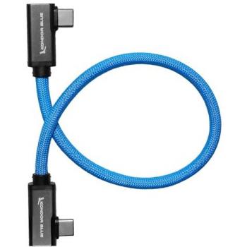 Kondor Blue FlexUSB 12 Coiled Dual‑Angle USB‑C Wire