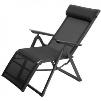 Fauteuil de jardin inclinable Decima Anthracite & Graphite - Anthracite / Graphite - Hespéride