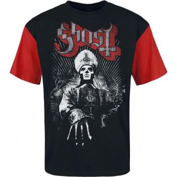 Black‑Red Ghost Priest Shirt (S–XXL)
