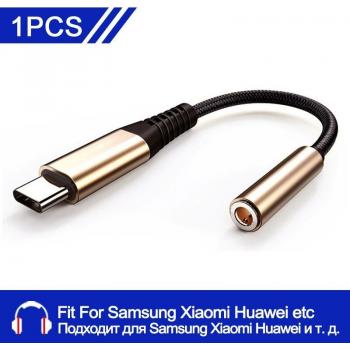 USB-C to 3.5mm Earphone Audio Cable for Samsung Galaxy S20 S21 S22 Ultra Note 20 Plus