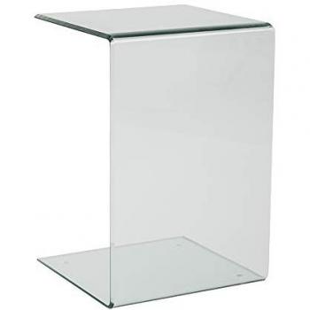 Set da 2,TAVOLINO HALL IN VETRO TEMP TRASP - 40*40*60