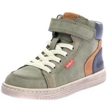 Botas Infantis KICKERS 972722-30 LOLASTIC 203 Kaki Laranja