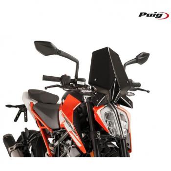 Puig 9514n Sport-Windschild schwarz für KTM Duke 125 / 200 / 390 ab 2017