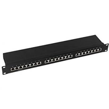 Panel di Patch LogiLink Cat 6 24xSTP Nera per Rack