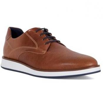 Dune London Men's Beko Brown Perforated Derby Shoes - Size 10